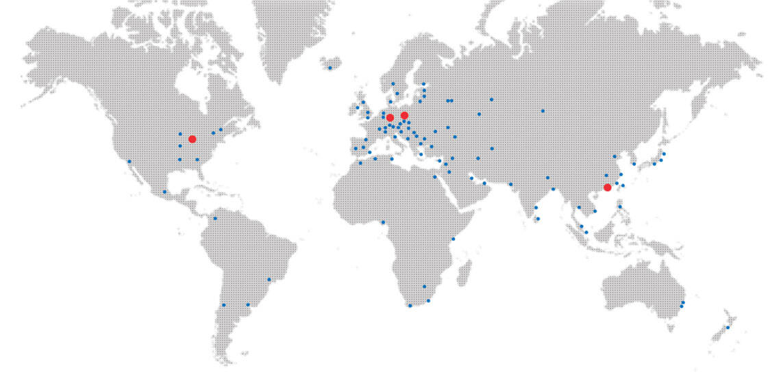 EBS distribution countries worldwide