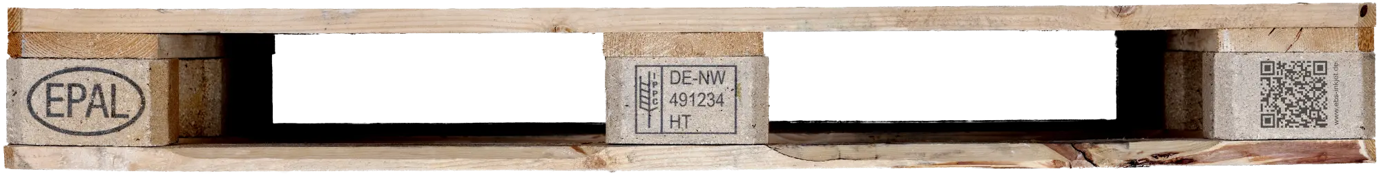 Printed EPAL Euro pallet