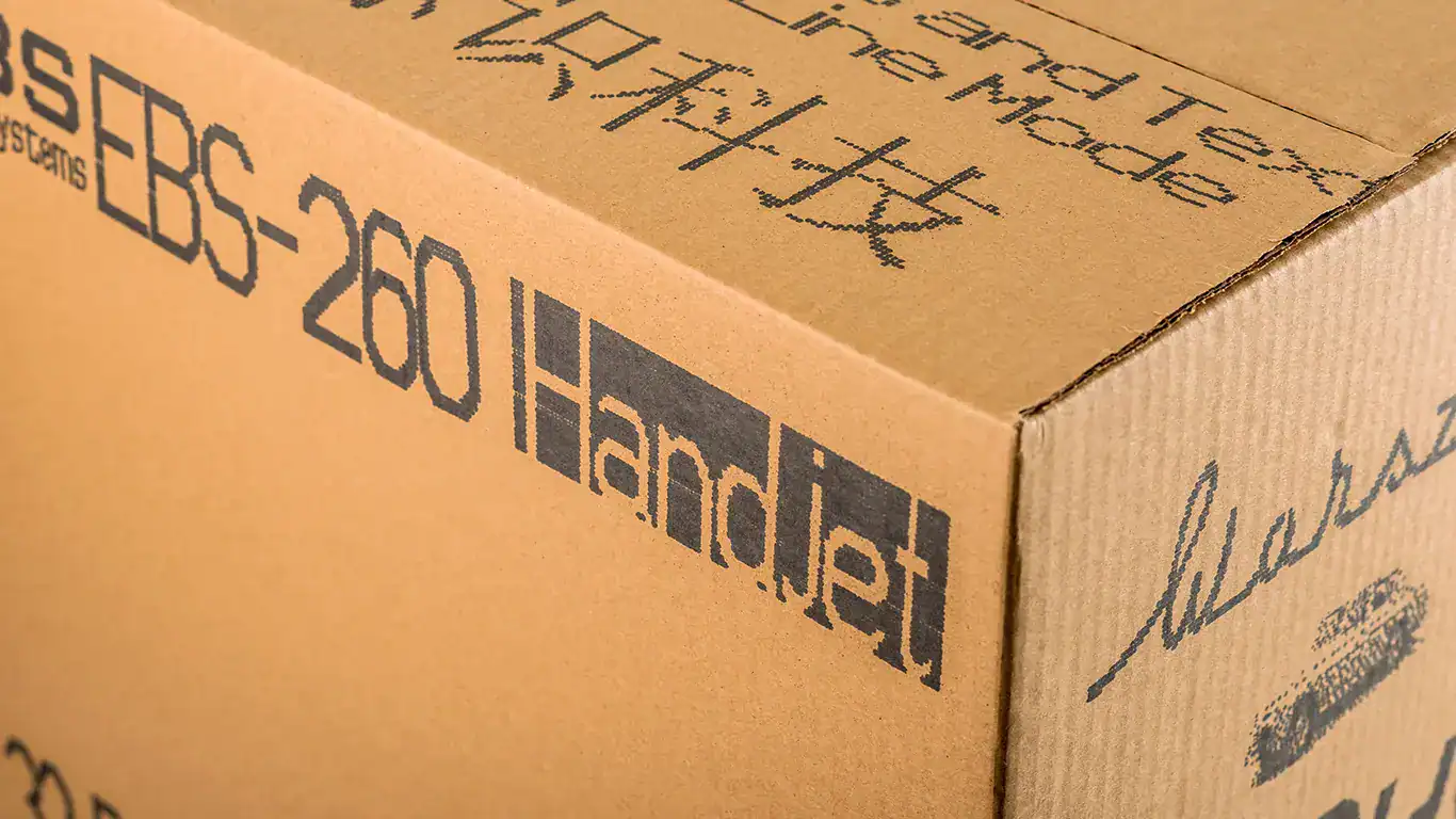 Large character printer marking on cartons