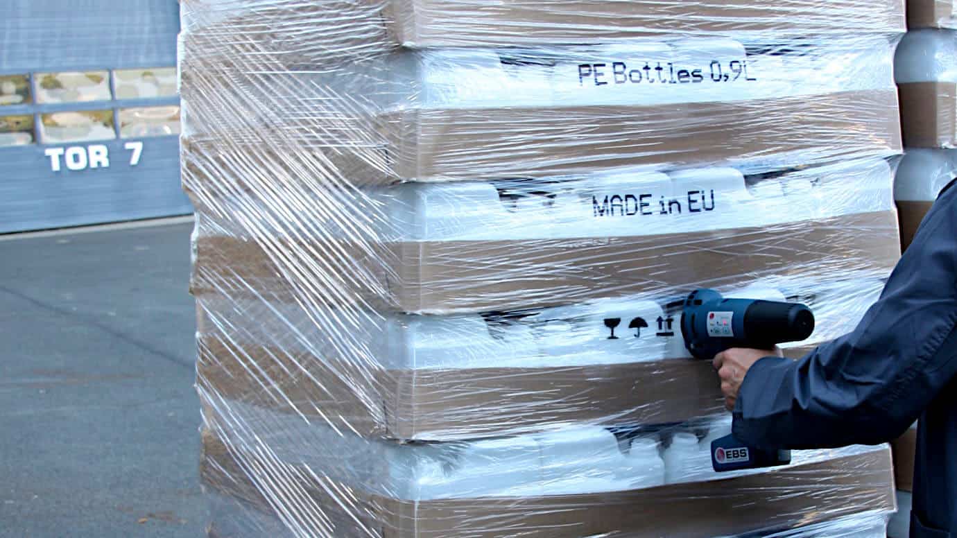 Pallet coding with an EBS inkjet system