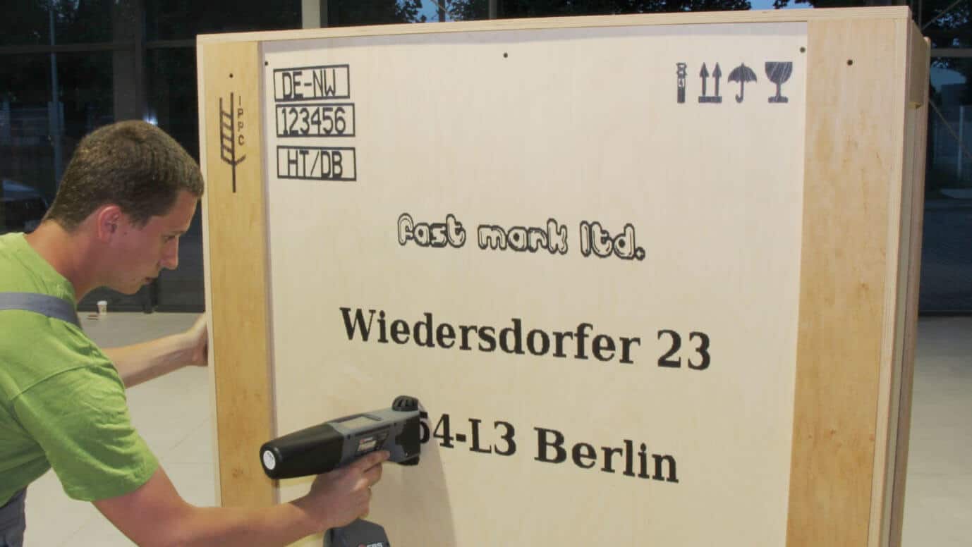 Pallet coding with an EBS inkjet system