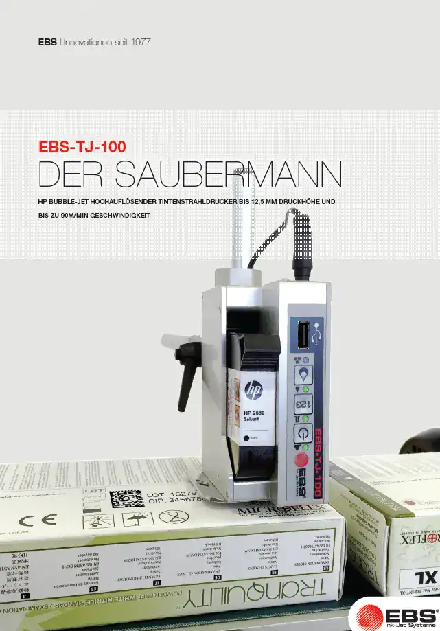 EBS-TJ-100 brochure cover